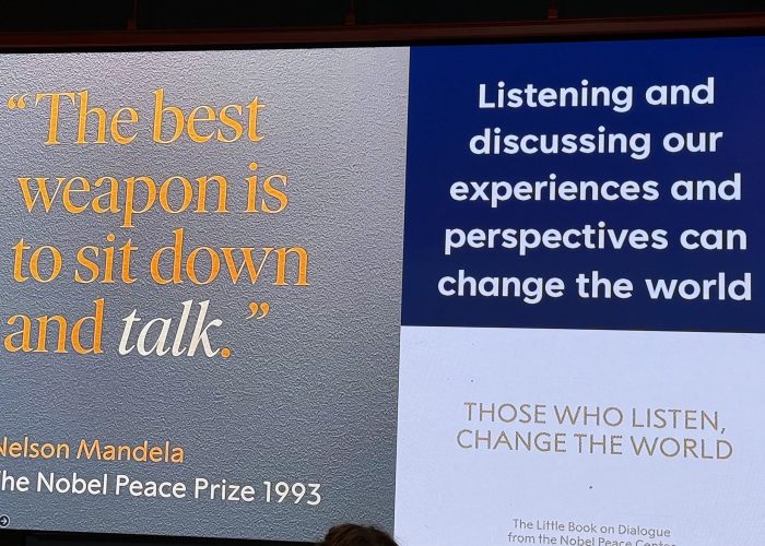 presentation slide about listening