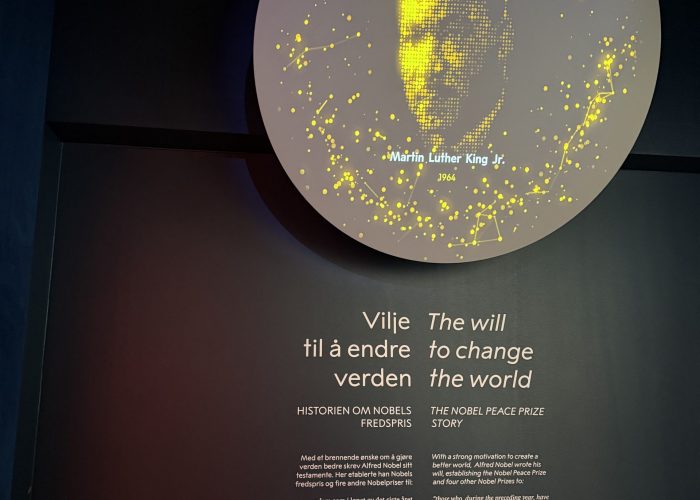 Museum display about MLK JR.