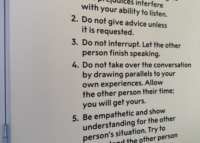 text about listening