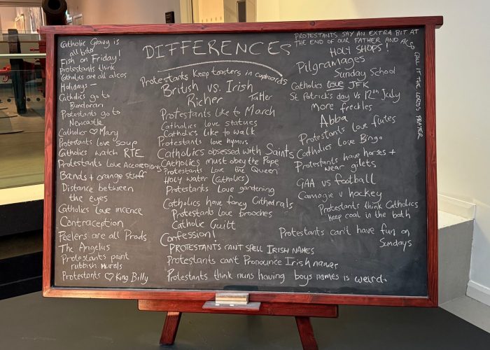 chalkboard with words on it